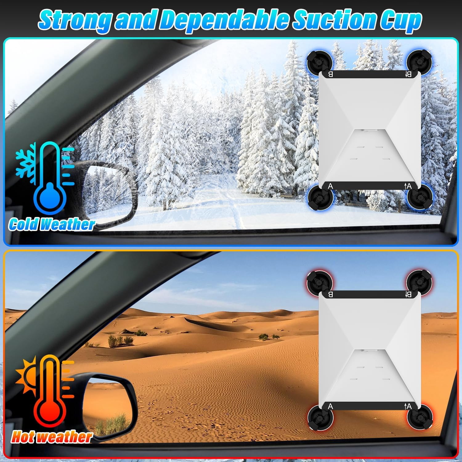 Starlink Mini Car Suction Cup Mount, Starlink Mini Accessories Secure Mounting Kit for Car Windows & Sunroofs, Strong Suction for Stable Satellite Signal on RVs, Boats