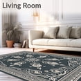 thumbnail image 2 of ODIKA 3x5 Machine Washable Non-Slip Area Rug, Mystical Jacquard Paisley Embellished Romantic Traditional Ultra Soft Rug, None, 568821, 2 of 7