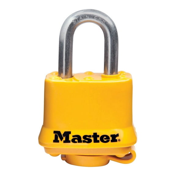 Master Lock 1.5" W Steel 4-Pin Tumbler Padlock 1 pk Keyed Alike