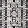 thumbnail image 2 of Rugs.com Oregon Collection Rug – 6 Ft Square Black And White Low-Pile Rug Perfect For Living Rooms, Kitchens, Entryways, 2 of 9