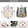 thumbnail image 2 of Yayeee Ashtray with Lid for Cigarette Smokeless Stainless Steel Home Ash Holder, Polka Dot, 2 of 7