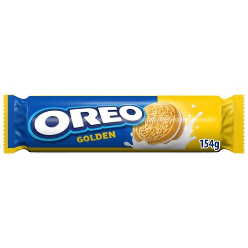 Oreo Golden Sandwich Biscuits 154g, British Import (Pack of 2)