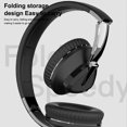 thumbnail image 3 of Matsuzay Auriculares inalámbricos Auriculares telescópicos con cancelación de ruido Subwoofer con micrófono Computadora Reproductor de MP3 Cables de audio/vídeo Negro, 3 of 6