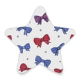 thumbnail image 2 of Star Night Light Auto On/Off Plug-in Wall Light with Light Sensor Warm White LED for Home Party Red and Blue Stripe Bows, 2 of 6