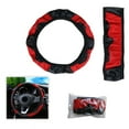 thumbnail image 2 of 38CM Car Fashion Carbon Fiber Leather Steering Wheel Cover Elastic No Inner Ring, 2 of 5