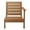 Red, variant on WestinTrends Avalon Outdoor Patio HDPE Right Arm Sectional Corner Club Chair with Patio Cushions, Teak/Red
