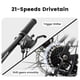 thumbnail image 5 of Bicicleta de montaña de suspensión completa de 27,5 pulgadas, amortiguadores dobles delanteros y traseros, frenos de disco mecánicos, 21 velocidades, adecuado para hombres y mujeres, 5 of 5
