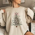 thumbnail image 4 of Oh Come Let Us Adore Him Sweatshirt | Christian Christmas Tree Holiday Pullover, 4 of 7