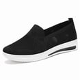 thumbnail image 6 of Abomasnow Womens Cloth Knit Slip‑On Breathable Walking Sneaker Shoes Casual Workout Running Going Out Shoes, 6 of 9