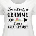 thumbnail image 4 of Inktastic I'm Not Only a Grammy I'm a Great Grammy with Flowers Women's Plus Size T-Shirt, 4 of 5