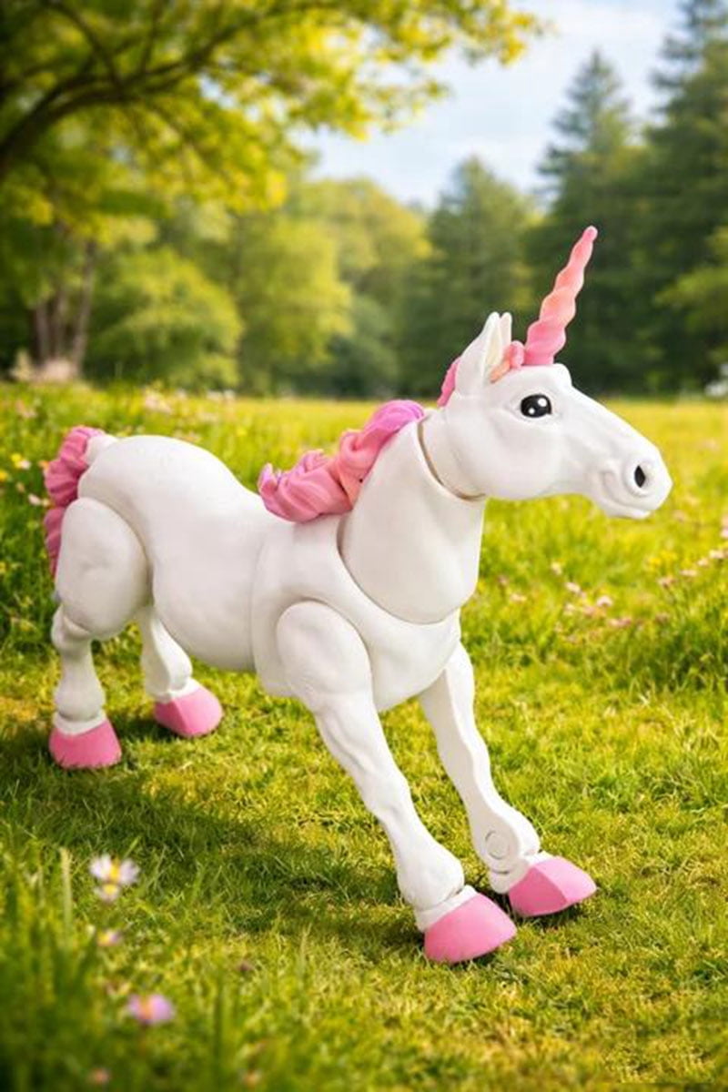 3D Printed Unicorn Figurine,Jointed Fantasy Horse Statue for Kids Room Decor, Birthday Gift, Home Tabletop Ornament, Collectible Animal Figure