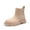 APRICOT, variant on Girls Chelsea Boots Side Zipper Lug Sole Ankle Booties Toddler/Little Kid/Big Kid