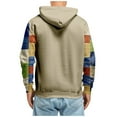 thumbnail image 5 of Men’s Sweatshirts Long Sleeve Pullover Patchwork Printed Hoodie Casual Drawstring Hoody Top, 5 of 5