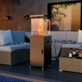 thumbnail image 4 of Pamapic 41,000 BTU Black Standing Propane Patio Heater with Lockable Wheels & Cover, Ideal for Patio, Backyard, Balcony, 4 of 8