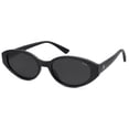 thumbnail image 1 of Gafas de Sol SOJOS Retro Ovaladas Polarizadas para Mujer UV400 Negras, 1 of 6