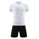 thumbnail image 1 of Odeerbi Conjunto de Uniformes de Entrenamiento de Fútbol de Malla Para Chicos Y Niñas Pantalones Cortos de Camiseta de Manga Corta Con Rayas Conjunto Atlético Seco Rápido Para 4-15 Años, 1 of 4