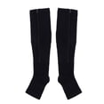thumbnail image 4 of Maoww Nylon Zipper Compression Sock Preventing varicose sock Leg Knee Support Open Toe Preventing Varicose Veins Stretch Socks, 4 of 9
