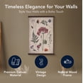thumbnail image 4 of American Art Decor Spindle Tapestry Floral Wall Art - Pink , Yellow & Blue Botanical Hanging by Heather Myers - Boho Vintage Floral Home Decor for Bedroom, Living Room, Garden/Office Wall Decoration, 4 of 9