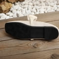 thumbnail image 4 of DIVVce Satin Bow Square Toe Ballet Flats For Women Closed Slip On Comfort Casual Dress Footwear, 4 of 8