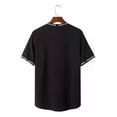 thumbnail image 4 of Hombre Playera Negra Estampado Deportivas Tenis Casual, 4 of 6
