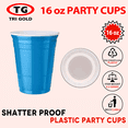 thumbnail image 5 of TG TRIGOLD Plastic Party Cups,Assorted Color,16oz,100count, 5 of 7