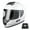 White, variant on AHR RUN-F3 Full Face Motorcycle Helmet DOT Approved Lightweight Street Bike Touring Racing M