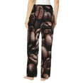 thumbnail image 3 of Junzan Coffee Bean Women'S Pajama Pants Drawstring Comfy Sleep Bottoms With Pockets, 3 of 9