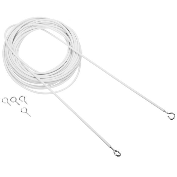 OULII Wire For Hanging Curtains 2x1x0.2cm Pvc Material Balcony And Bathroom Divider 1Set