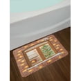 thumbnail image 2 of Christmas Bath Mat, View Through a Window on the Interior of a Christmas Living Room and a Fireplace, Plush Bathroom Decor Mat with Non Slip Backing, 29.5" X 17.5", Multicolor, by Ambesonne, 2 of 2