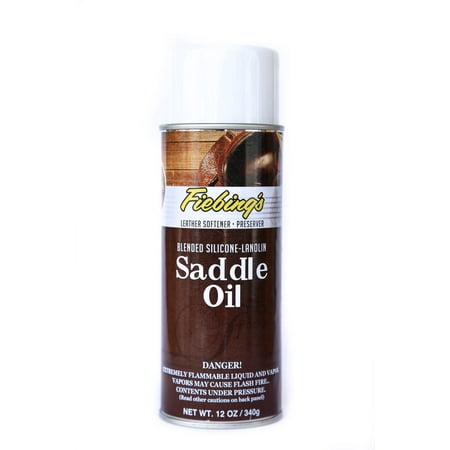 Fiebing Silicone-Lanolin Saddle Oil Leather Conditioner Protector 12 oz (Best Saddle Leather Conditioner)
