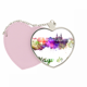 thumbnail image 1 of Santiago de Chile Ciudad acuarela Bolsa de viaje Mirror maquillaje corazón rosa, 1 of 4