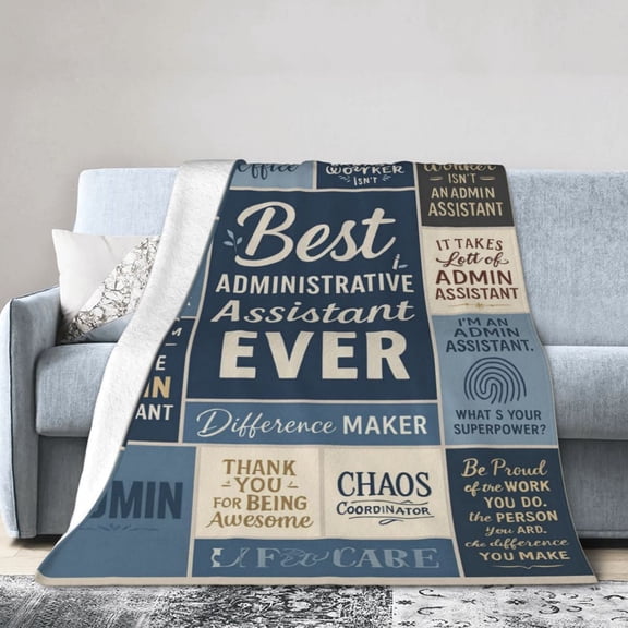 Administrative Assistant Gifts, Administrative Professional Day Gifts for Women, Best Executive Admin Administrator Assistant Chaos Coordinators Appreciation Gift Ideas Throw Blanket 50x40