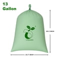 thumbnail image 6 of FPN Trash Bags Compostable – 50 Pack - 13 gallon, Handle-Tie, Tear-Resistant, Odor-Free, Durable for Kitchen & Household Waste Disposal, 6 of 7