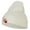 White, variant on California State Flag Map Embroidered Long Beanie - White OSFM
