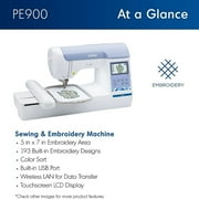 Brother PE900 5 x 7 Embroidery Machine with 160 Embroidery Spools Bundle