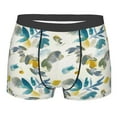 thumbnail image 4 of Goofa Watercolor Leaves Printed Men's Boxer Briefs Underwear, Moisture-Wicking Underwear, Trunk,Soft and Breathable Cotton Underwear-XX-Large, 4 of 9