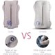 thumbnail image 4 of Almohada de viaje portátil inflable, almohada para reposacabezas con bolsa de almacenamiento, fácil de inflar y desinflar, ideal para avión, coche, autobús, tren, oficina, siesta (gris), 4 of 5