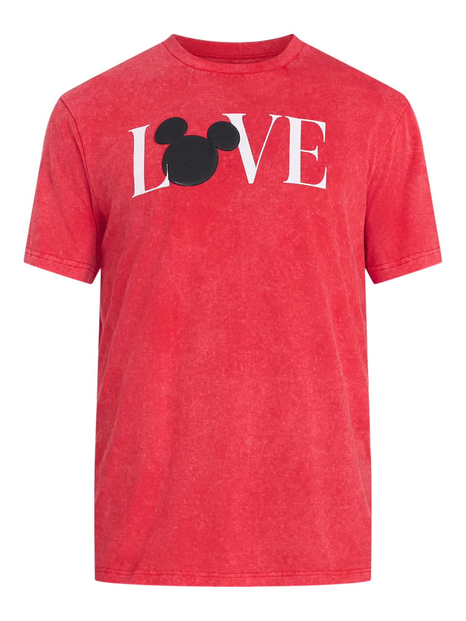 Disney, Men's & Big Men's Valentine's Day Graphic Tee, Mickey Love, Sizes XS-3XL