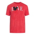 thumbnail image 5 of Disney, Men's & Big Men's Valentine's Day Graphic Tee, Mickey Love, Sizes XS-3XL, 5 of 5