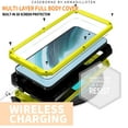 thumbnail image 3 of Dteck Metal Full Body Protection Case for Samsung Galaxy S25 Plus,Shockproof Aluminum Metal+Tempred Glass Screen Protector Heavy Duty Silicone Stand Case Slide Camera Protection Cover,Yellow, 3 of 7
