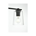 thumbnail image 4 of Living District Kacey 3-Light Iron & Glass Bath Sconce in Black/Clear, 4 of 6