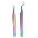 thumbnail image 1 of Pinzas para extensiones de pestañas de acero inoxidable, juego de pinzas para extensiones de pestañas profesionales., 1 of 5