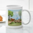 thumbnail image 3 of CafePress - Easter Bunny On The Road Mugs - 11 oz Ceramic Mug - Novelty Coffee Tea Cup, 3 of 4