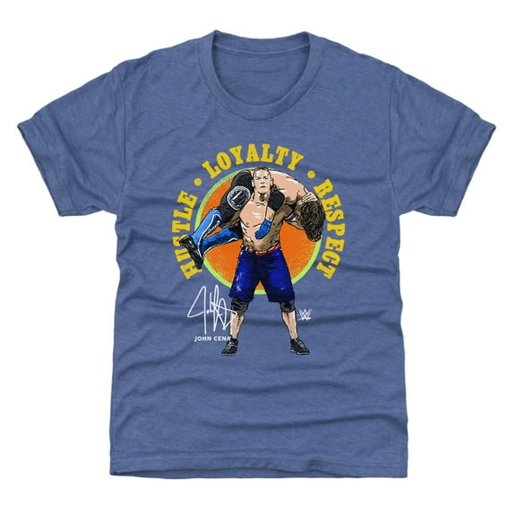 Youth 500 Level Royal John Cena Hustle, Loyalty, Respect T-Shirt