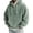 Green, variant on Men’s Corduroy Hooded Pullover with Half Zip Front and Kangaroo Pocket Loose Fit Casual Sweatshirt Top Navy M