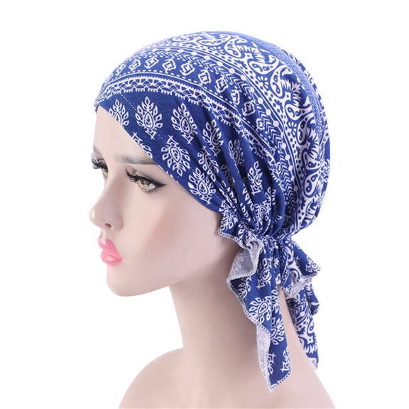 lixuesong Breathable Cotton Chemo Headscarf Hat For Women Elastic Head Cover For Patients And Hair Loss Covrage