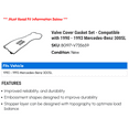 thumbnail image 2 of Valve Cover Gasket Set - Compatible with 1990 - 1993 Mercedes-Benz 300SL 1991 1992, 2 of 2