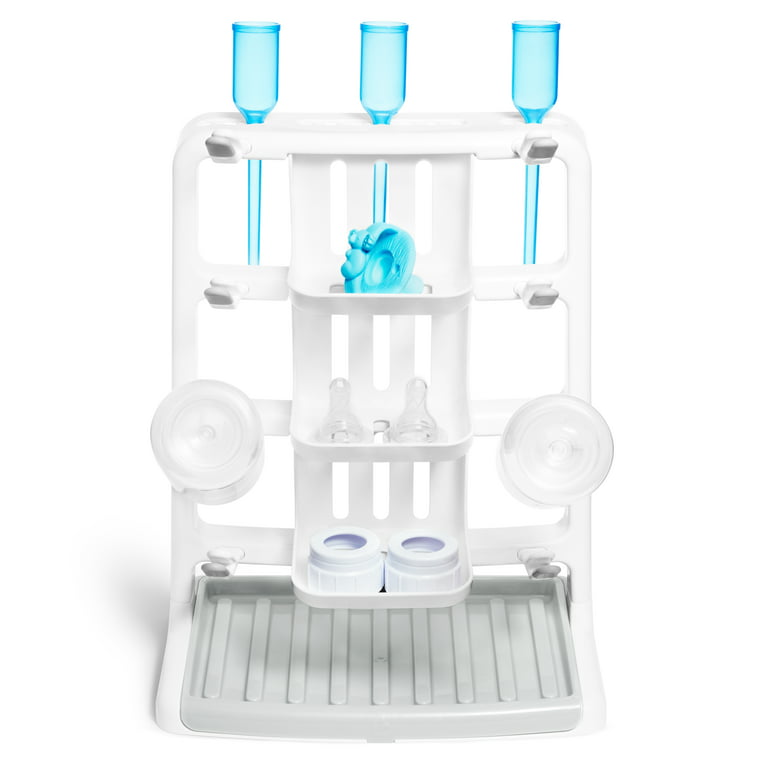  YOTIME Baby Bottle Drying Rack with Drainer, Foldable