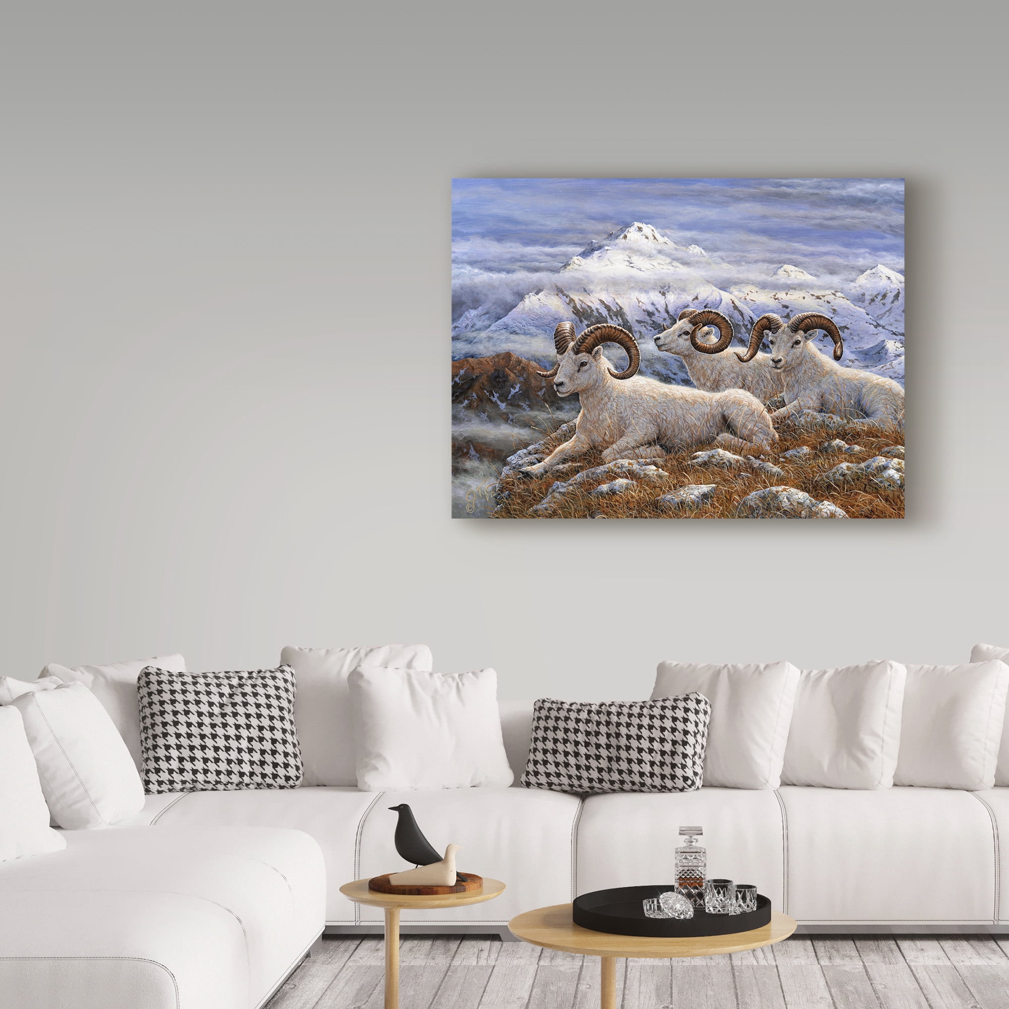 Trademark Fine Art 'Denali Rams' Canvas Art by Jeff Tift