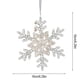thumbnail image 3 of Adorno navideño de copo de nieve de acrílico transparente | Colgante con purpurina para árbol y decoración del hogar | Disponible en 3 tamaños (10,9 cm, 15,8 cm y 18,2 cm) | Incluye 1 adorno, 3 of 6